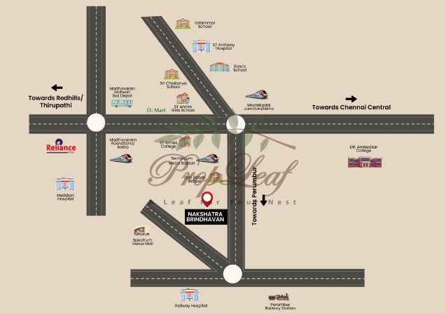 Nakshatra Brindavan Location Map